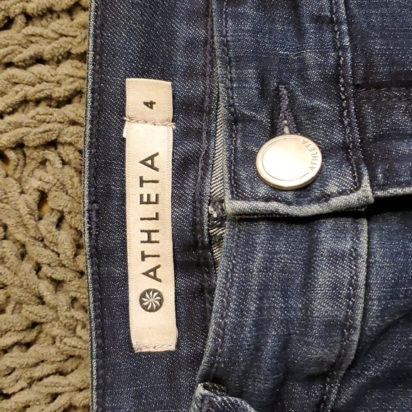 Athleta Sculptek Dark Wash Skinny Jeans 4 EUC - Picture 3 of 12